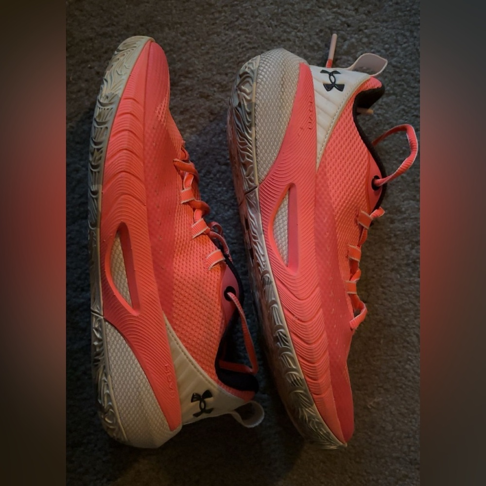 Under Armour Coral and White Training Sneakers
